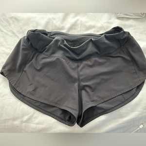 Lululemon speed short 2” used size 6 reg